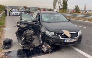 кола управлявана пиян военен удари моторист хасковско