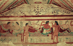 непокътната етруска гробница беше открита италия