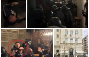 сутринта заповяда брутален екшън зверски полицейски бой мирни ултраси столичен бар видео