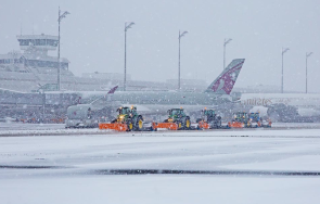 отмениха около 130 полета летището мюнхен заради обилeн сняг