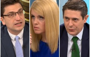 ефирът изчерви депутат киро вайка държал микрофон ръка изчетка нова телевизия водещите гледат невярващи