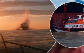 руска мина избухна подпали товарен кораб черно море ранени