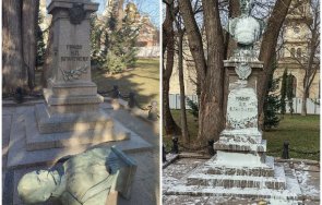 вандализъм миналата година боя изкъртен счупиха паметника граф игнатиев варна снимка