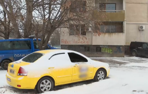 пореден вандализъм коли нарязани гуми опожарено такси софия