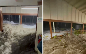 огромна вълна отнесе американска военна база тихия океан видео