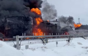 украински атаки дронове горят два петролни склада русия