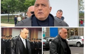 ГОРЕЩО В ПИК: Борисов плаши Промяната с нов черен шлифер, копие на легендарния тренчкот, с който ловеше бандити (СНИМКИ)