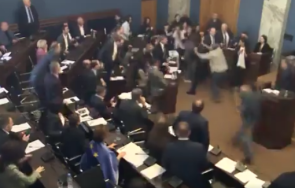 бой грузинския парламент видео