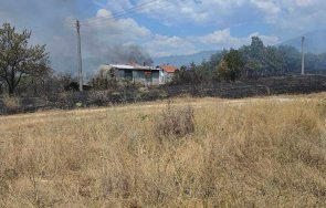 пламна вилната зона отец паисиево горят къщи евакуират хората видео