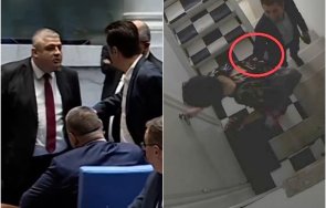 мълния пик киро скочил бие депутати дпс ново начало заради лена парапета петков байрам извини счупя главата видео