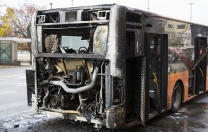 пожар автобус градския транспорт габрово