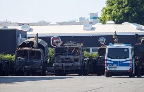 огнена атака запалиха военни камиони бундесвера ерфурт