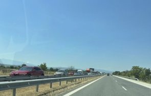 заради големия пожар километрични опашки магистрала тракия