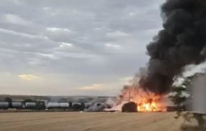 извънредно пожарът дерайлиралите цистерни гориво потушен