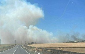 голям пожар пълзи вилна зона българово видео