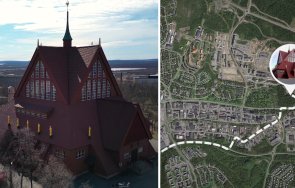 швеция транспортират цяла църква съхранят снимки