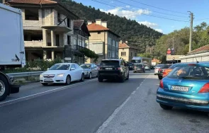 катастрофа кресна блокира пътя гърция