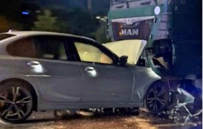 тежка катастрофа челен удар камион кола цариградско шосе софия