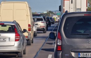 задръстване ботевградско шосе посока магистрала хемус снимки