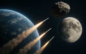 учени предлагат ядрен удар астероид застрашаващ луната