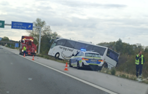 турски автобус падна канавката магистрала тракия посока софия