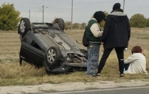 зловеща каскада обърнаха кола таван пътя пловдив карлово