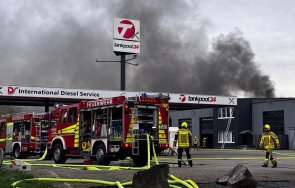 експлозия бензиностанция германия тежко ранени