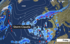 бурята клаудия връхлетя обединеното кралство