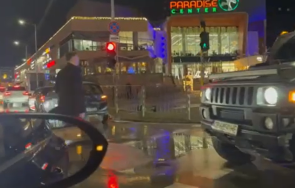 верижна катастрофа затапи центъра софия