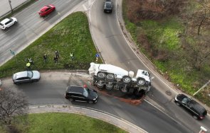 бетоновоз обърна ключов булевард софия