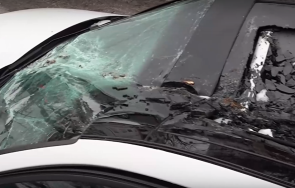 съборени дървета премазани коли пловдив снеговалежа