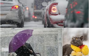 сутринта чадърите задължителни облачно валежи дъжд сняг опасно време планините карта