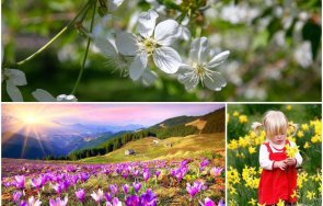 чудесно време слънчево топло живакът скача пролетните градуса карта