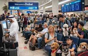 гърция организира специален полет евакуация дубай хора домашни любимци