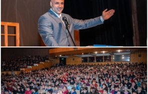 1100 души препълниха залата враца мартин харизанов мощна подкрепа края кампанията младия кандидат герб сдс снимки видео