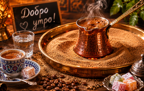 Турско кафе на пясък