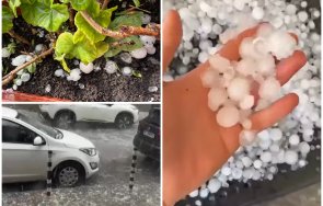 жестока градушка удари софия снимки
