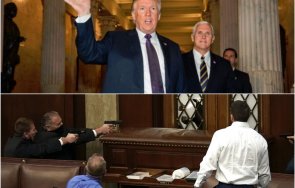 напрежението расте тръмп зове революция обвини майк пенс измяна сенаторите барикадирани живо