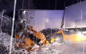 зимен инцидент два тир удариха видин монтана снимки