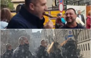 румен радев безделничи жълтите павета насред работния ден снимка