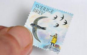 шведските пощи издадоха марка грета тунберг