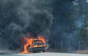 последните минути кола пламна тракия