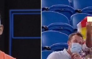 жена показа среден пръст надал рафа