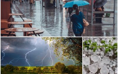 времето обръща нахлува студен фронт дъжд цялата страна възможни градушки карта