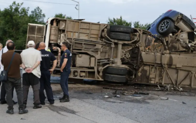 подробности кървавата касапница автобуса софия втора жертва болници тежко ранените снимки