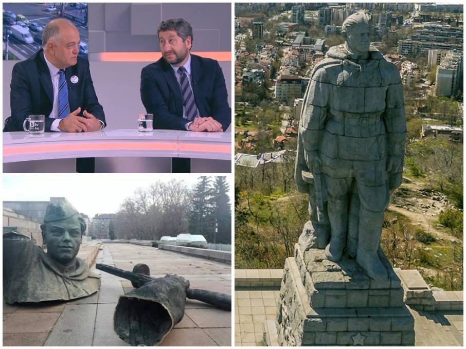 СЛЕД РАЗЧЛЕНЯВАНЕТО НА ПАМЕТНИКА НА СЪВЕТСКАТА АРМИЯ: Хората на ген ...