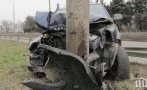 Водач се разби в стълб след ужилване от оса