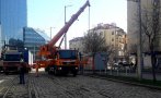 Започна ремонтът на релсовия път на трамвай №5