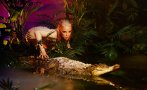 УЖАС: Ивета в езеро с истински алигатор (ВИДЕО)