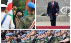 900 извънредно пик освещават бойните знамена гергьовден румен радев посреща парада деня храбростта българската армия гледайте живо